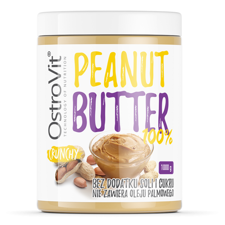 PEANUT BUTTER 100% CRUNCHY 1000gr