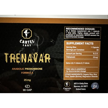 TRENAVAR 90CAPS 25MG