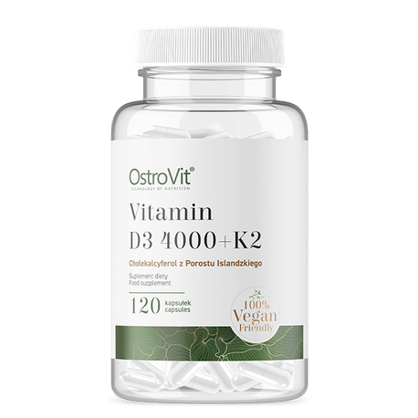 Vitamin D3 4000 + K2 VEGE 120 capsules