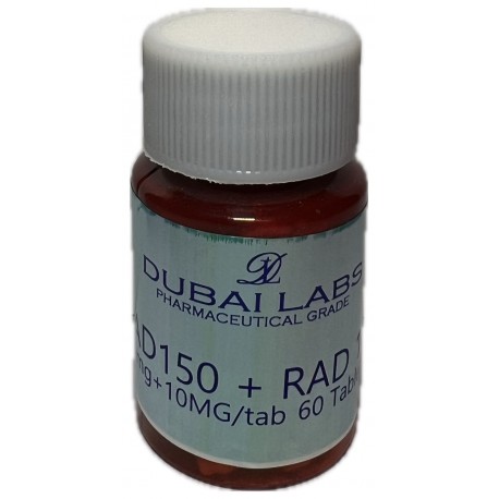 DOUBLE RAD - RAD 140 10mg + RAD 150 10mg - 60 cps - DUBAI LABS