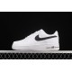 NIKE AIR FORCE 1 07 LOW - BIANCHE BAFFO NERO SCARPE