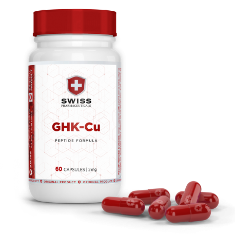 GHK-CU   60CPS DA 12MG - PEPTIDE COLLAGENE CAPELLI RUGHE - SWISS